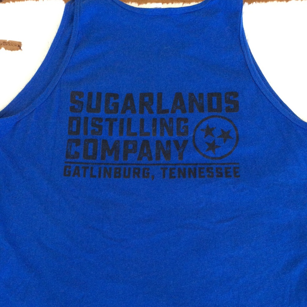 Men’s tank top size large blue